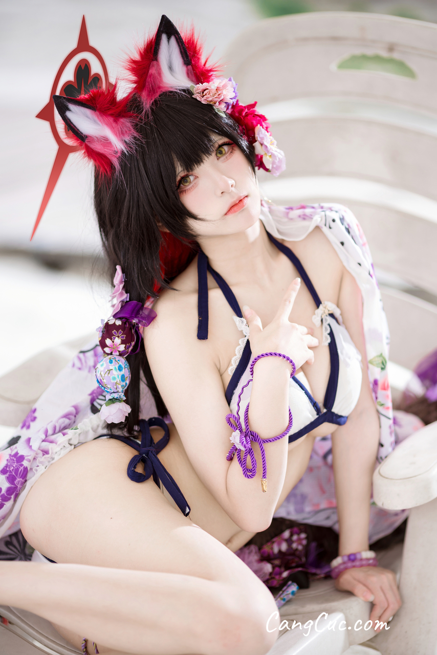 Coser@九柒喵 – 蔚蓝档案 狐坂若藻 泳装